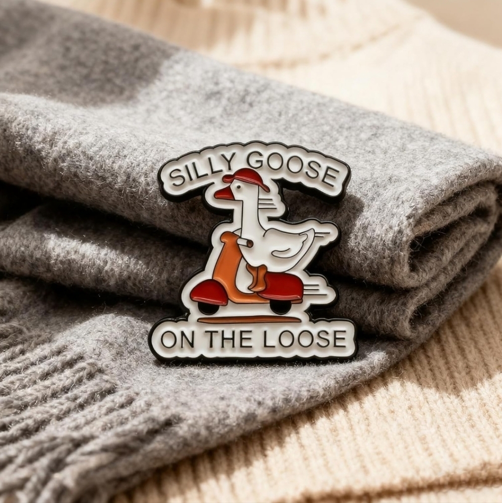 Silly Goose Enamel Pin